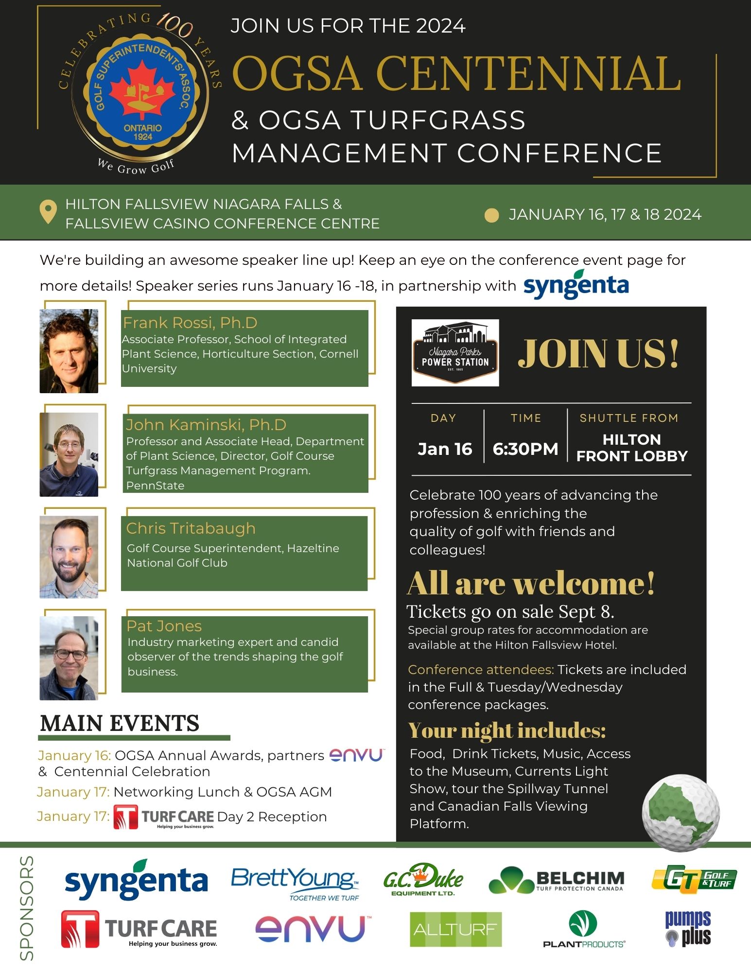 OGSA Turfgrass Management Conference 2024 - Golf Course Member Registration